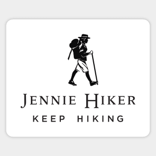 Johnnie walker hiking -Jennie Hiker Keep Hiking Sticker